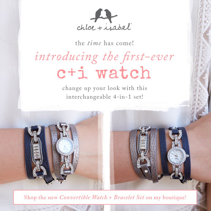 extramoney2make's tweet image. Shop the new Convertible Watch + Bracelet Set on my boutique! chloeandisabel.com/boutique/mjpat…