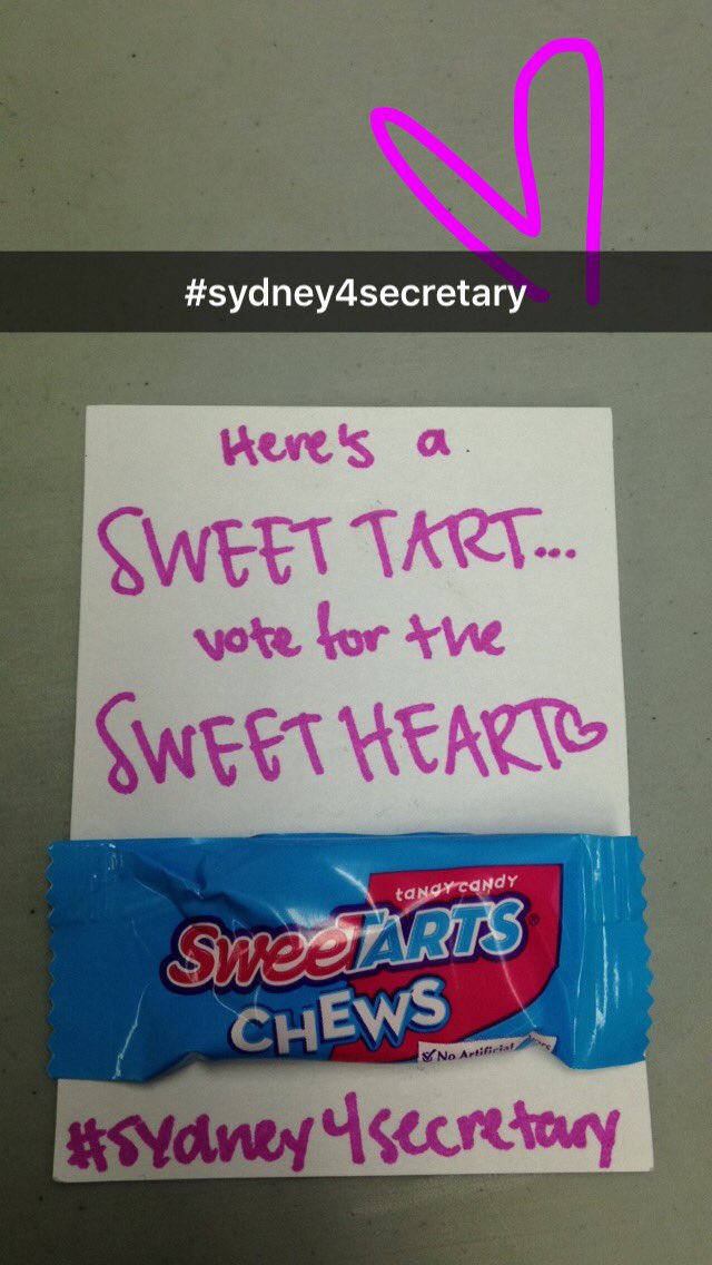 SecretarySydney's tweet photo. Rachel Carver is showing her support!! Are you?? #Sydney4Secretary 🐝💙 https://t.co/HGFZBHzBVQ
