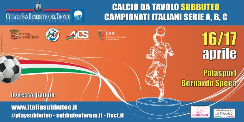 Ita_Subbuteo's tweet image. 16/17 aprile @cittasbt Campionati Italiani Serie A B C a squadre

#Subbuteo #PlaySubbuteo