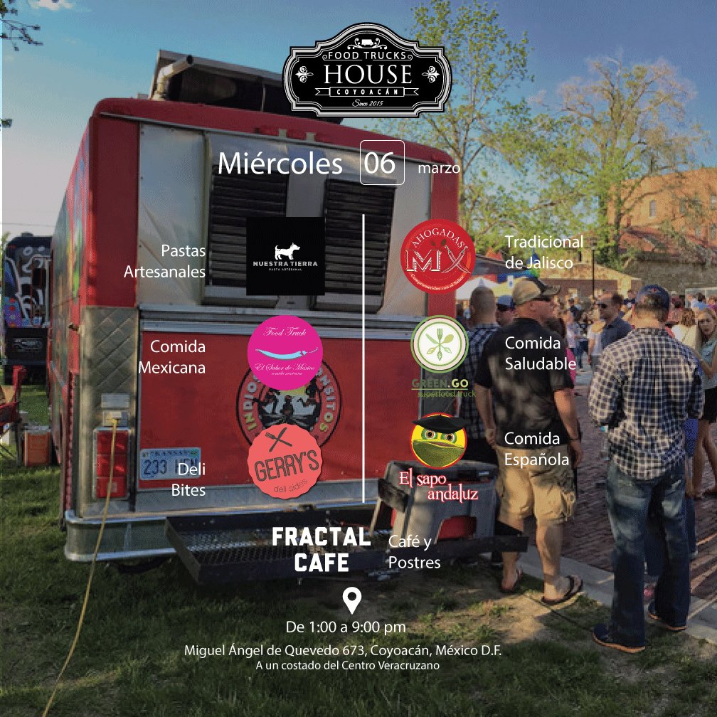 #QuedateConQuien te lleve a comer a los mejores #foodtrucks en  <a href="/FTHouseCoyoacan/">Food Trucks House</a>.

Hoy de 1 a 9 p.m.