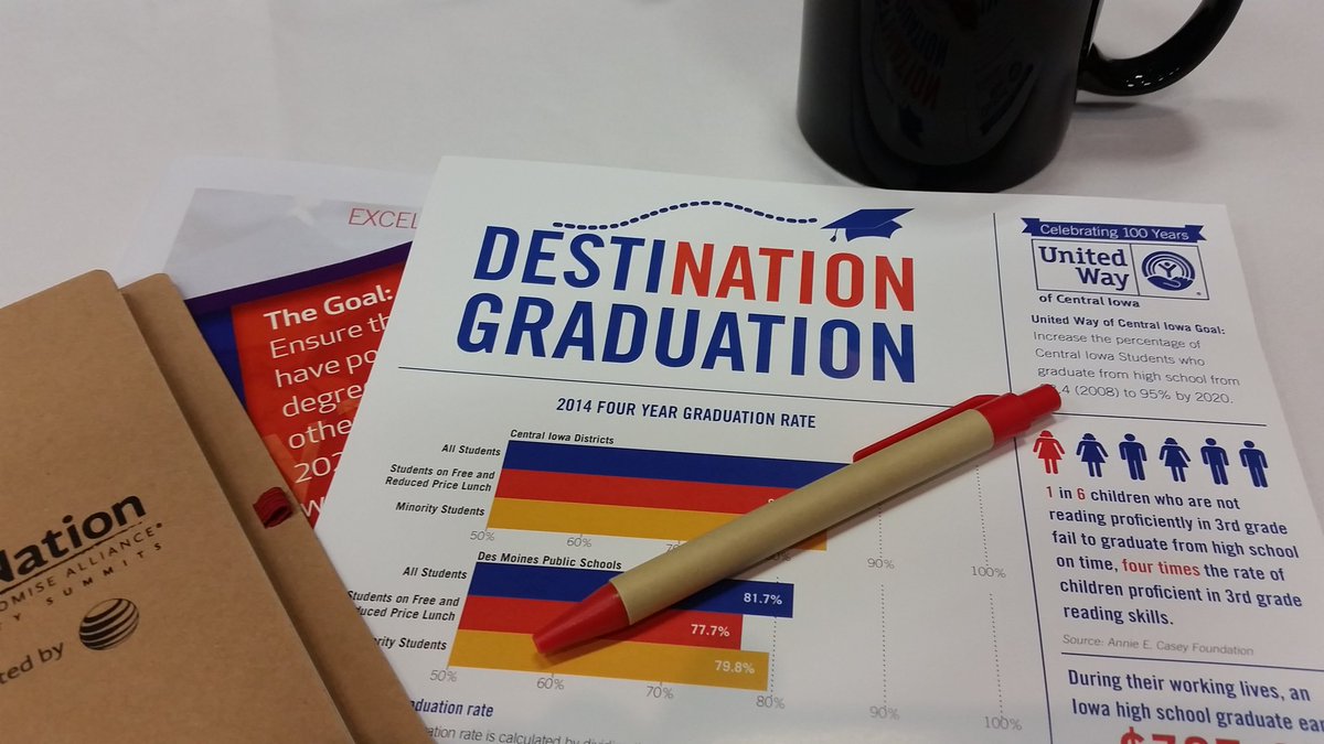 ByDegreesDSM's tweet image. Excited to work in a community taking education seriously. #gradnation #seizedesmoines @DesMoinesMetro @UnitedWayCI