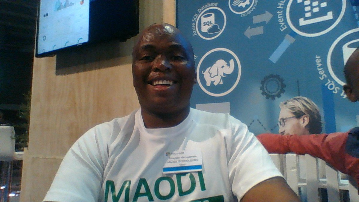 Metswametswa's tweet photo. #EmpowerBiz @maoditech #EmpowerBiz @FirstTechEDS Thanks for the shirt I will wear it proudly https://t.co/Qlumnf1jYv