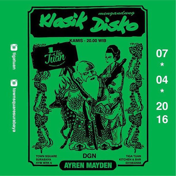 7 April 2016 pukul 20.00, sblmnya maksi dulu, diskon 50% all food dr jam 10 s/d 17 di Tiga Tuan  <a href="/sutossurabaya/">Townsquare Surabaya</a>