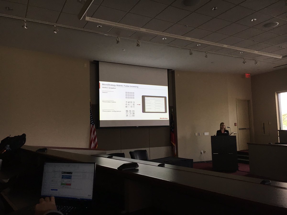 AlyssaDambach's tweet photo. Learning about Mobile Analytics at the @MicroStrategy symposium in #atlanta! #mstrsymposium #analytics #mobility https://t.co/7yOdrIrESk