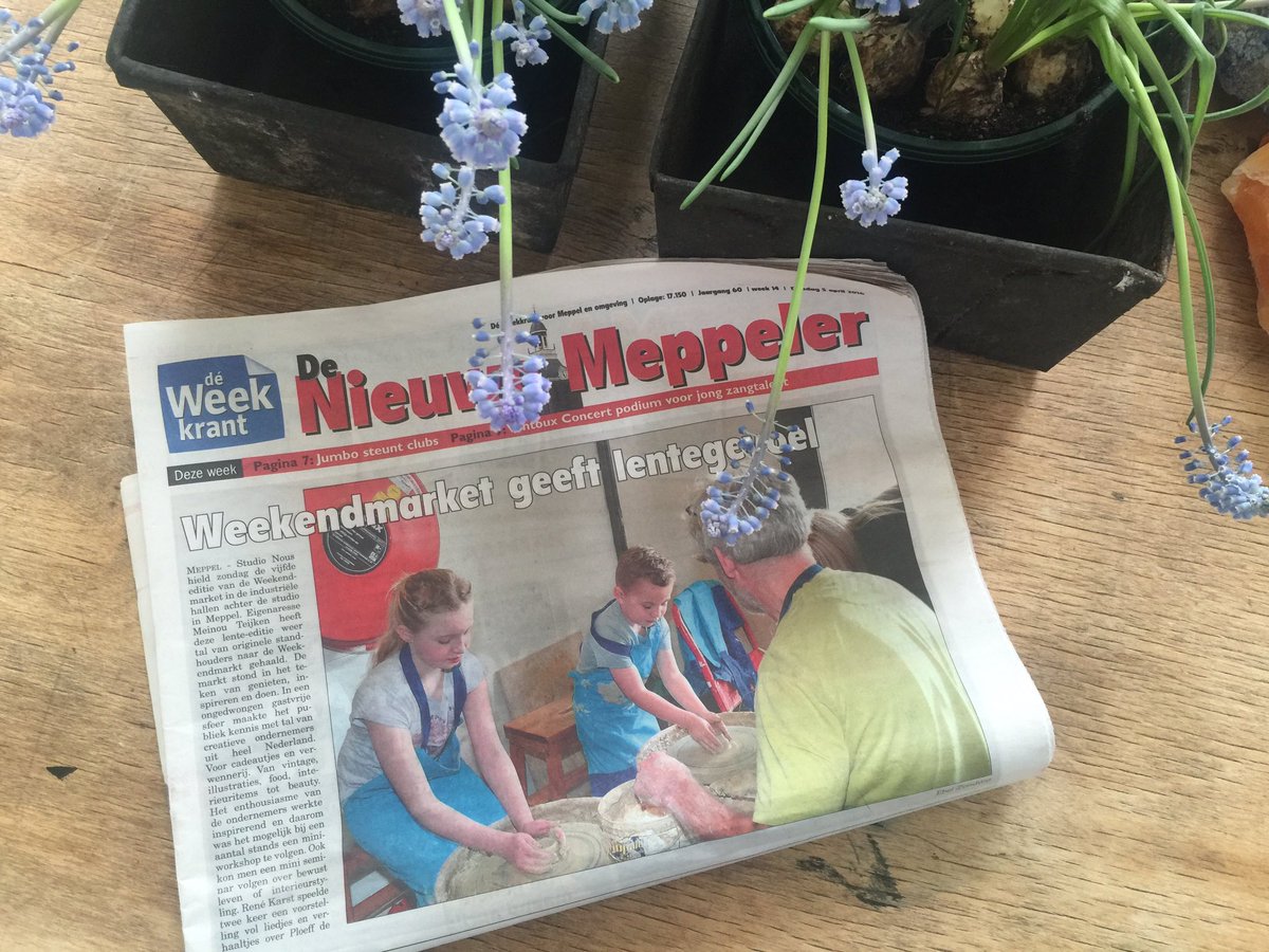 Veel media aandacht voor ons zeer geslaagde event!top <a href="/MeppelerCourant/">Meppeler Courant</a> dank! #weekendmarket#meppel#event#studionous