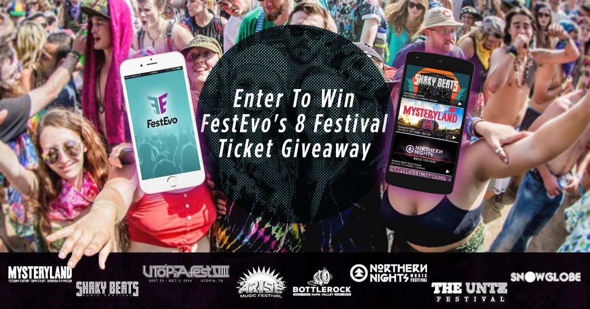 FestEvo's tweet photo. Enter to win tickets to @BottleRockNapa @NNMFestival @AriseFestival @shakybeats w/ #FestEvo https://t.co/BWQHCpIuxY https://t.co/8iTNkASujC