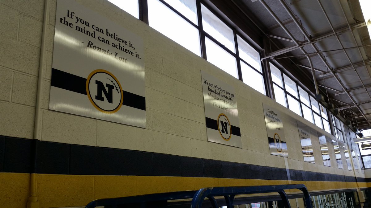 Our weight room is looking better...thanks football!
