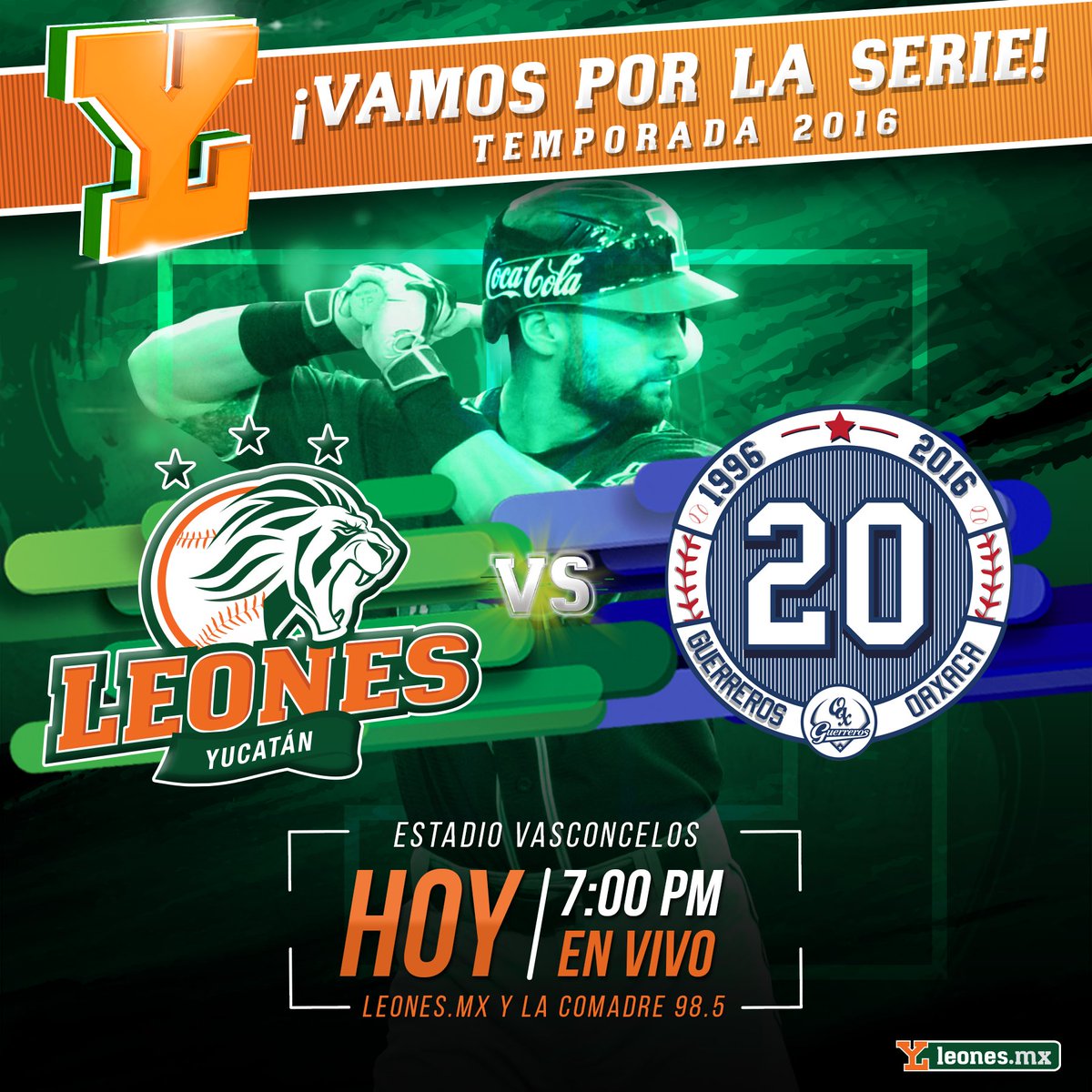 leonesdeyucatan's tweet photo. Las fieras van con todo para asegurar la serie en Oaxaca
¿Qué mensaje de apoyo les darías?
#SienteElRugir #LMB2016 https://t.co/NUpRlb5waB