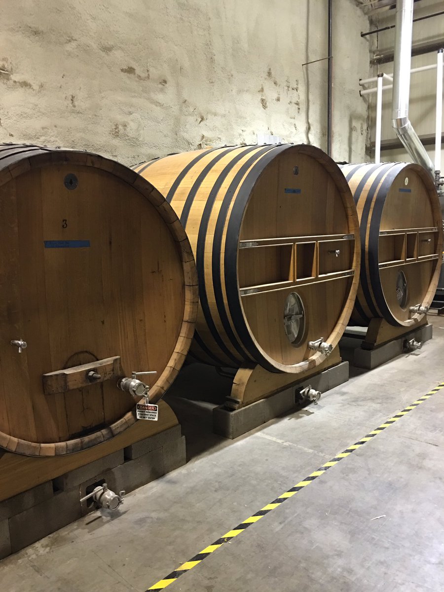 The sisters. These oak foudres from France are aging some special Saint Dekkera sours. #boycottbland #sourbeer
