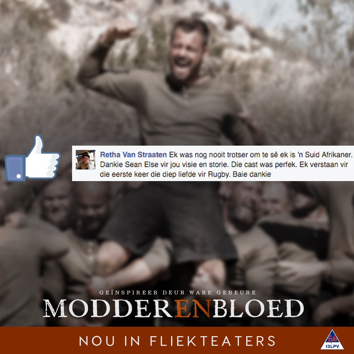 bloodglorymovie's tweet photo. #FliekFan Retha van Staaden is mal oor #ModderEnBloedMovie. Wees soos Retha. Gaan kyk Modder En Bloed! #OpgeeNooit https://t.co/LcTp0YnQ1R