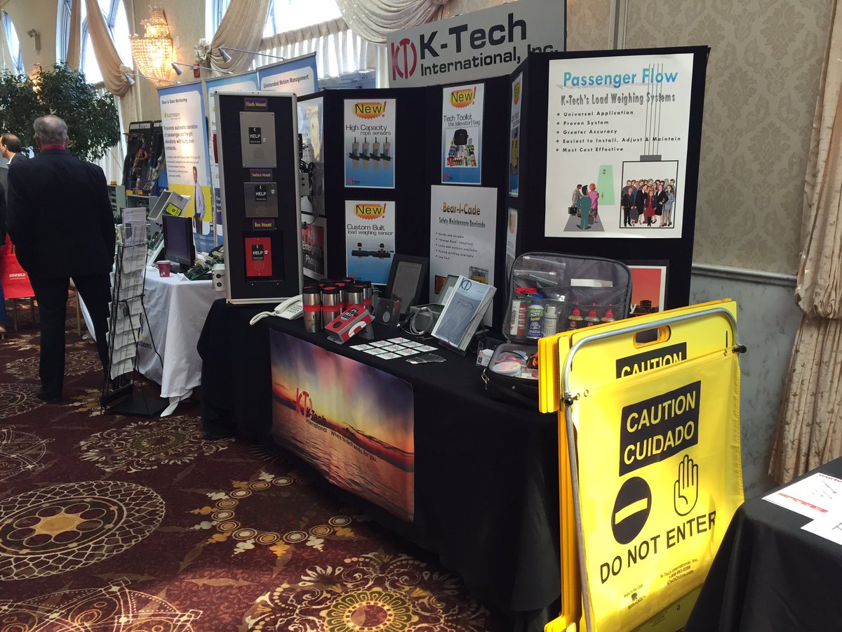 And here's the <a href="/KTechInc/">....</a> booth ready to go! #ECNY