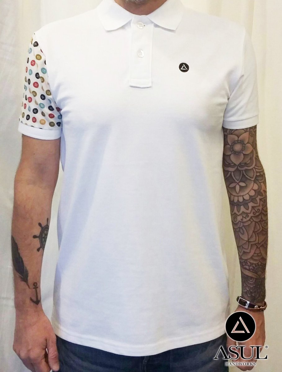 Conoce los nuevos polos de algodón orgánico con detalle de telas japonesas. ¡Diseño exclusivo de #asulstore!