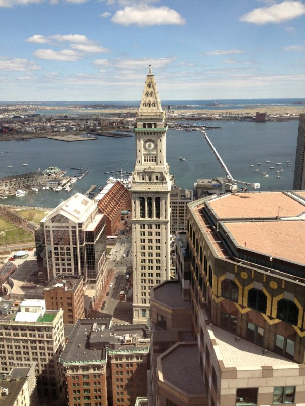 BostonTweet's tweet photo. The clock on the Custom House Tower was started exactly 100 years ago today at noon on April 6, 1916. https://t.co/Kbv4yCvbrw