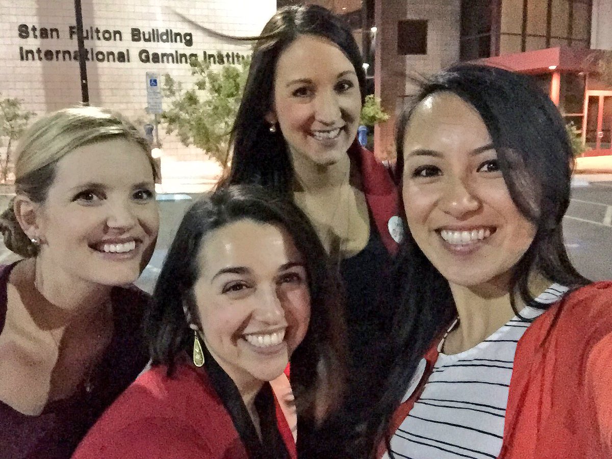 KristenBathan's tweet photo. With @RachelRtgt @RachelNKennedy &amp; Kendra aka #TeamAwesome connecting with @UNLVathletics at the AthleteCareerFair! https://t.co/I3PuU7bwSc