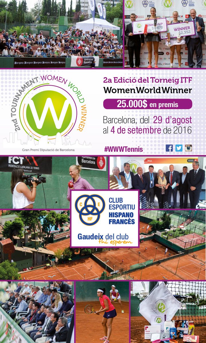 Enguany tornen a colaborar amb nosaltres <a href="/FIATCseguros/">FIATC Seguros</a> <a href="/esportcat/">Esports</a> <a href="/dani5465/">Daniel Laga</a> @ivs_vending <a href="/bcn_ajuntament/">Ajuntament de Barcelona</a> #WWWTennis