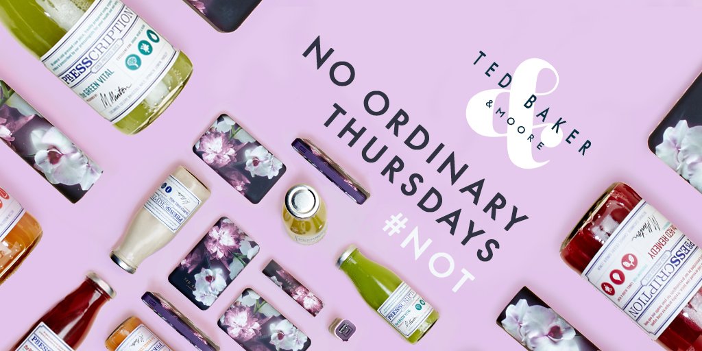 Power up at Ted Baker &amp; Moore tomorrow with a <a href="/Presscription1/">Presscription Juice</a> juice, free with every charger shout.lt/bvJVd