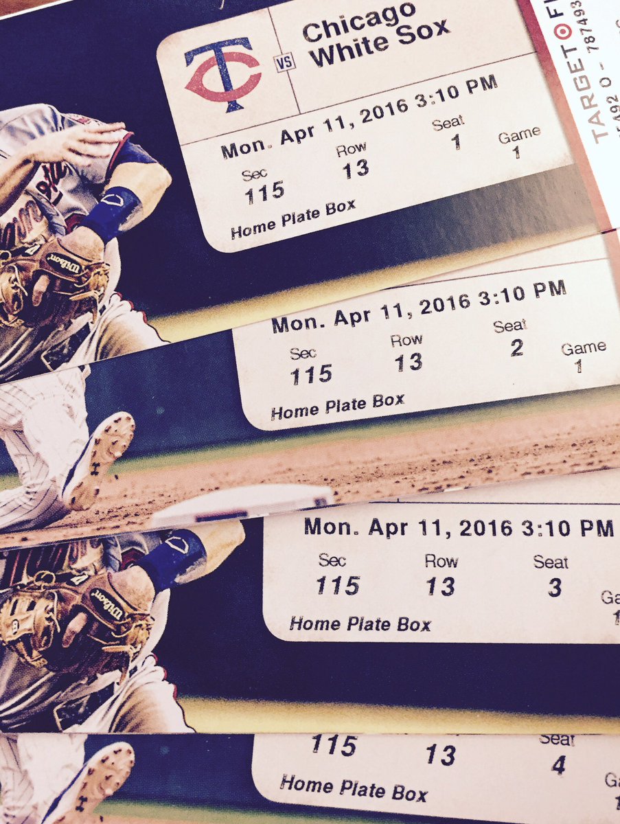 tkrulewich16 (@tkrulewich16) on Twitter photo It's that time again <a href="/Twins/">Minnesota Twins</a> STH! Retweet 4 chance to WIN a pair of Opening Day tix! Winners announced 4/8! #MNTwins It's that time again <a href="/Twins/">Minnesota Twins</a> STH! Retweet 4 chance to WIN a pair of Opening Day tix! Winners announced 4/8! #MNTwins