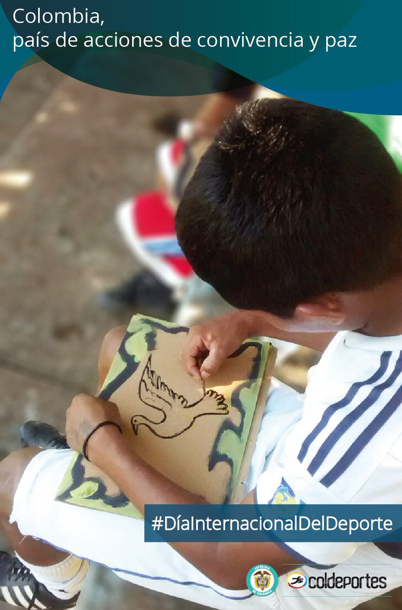 MincomercioCo's tweet photo. En el #DíaInternacionalDelDeporte Colombia quiere un país protagonista de acciones de convivencia y paz @Coldeportes https://t.co/OMNLyCkXM1