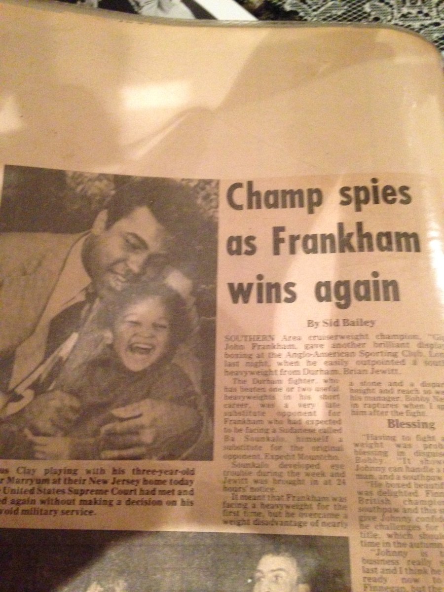 rockyfrankham's tweet photo. My dad ad the honor of these two watching him box https://t.co/vtDkdLWhkL