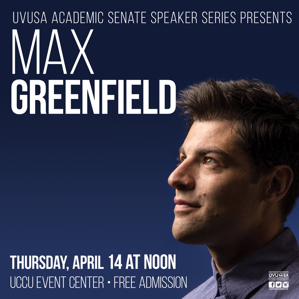 EventsUVU's tweet image. ~ANOTHER~ CONTEST: Retweet &amp;amp; Follow for chance to win a MEET &amp;amp; GREET BRUNCH with Max! two tickets! Closes 4/11 noon