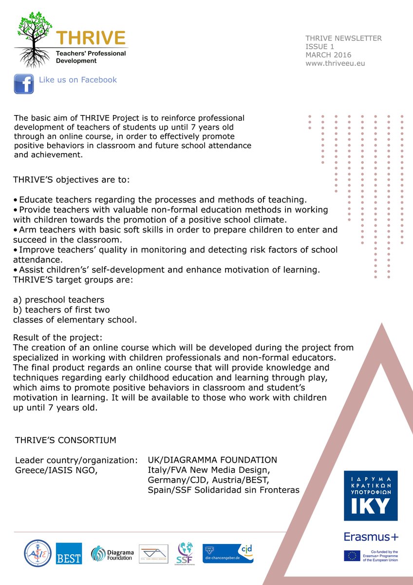 SSF_info's tweet photo. Growing and sharing ...
We share the newsletter of the THRIVE project, March 2016.
https://t.co/mCJyxtecFc https://t.co/iuiGd0IZwi