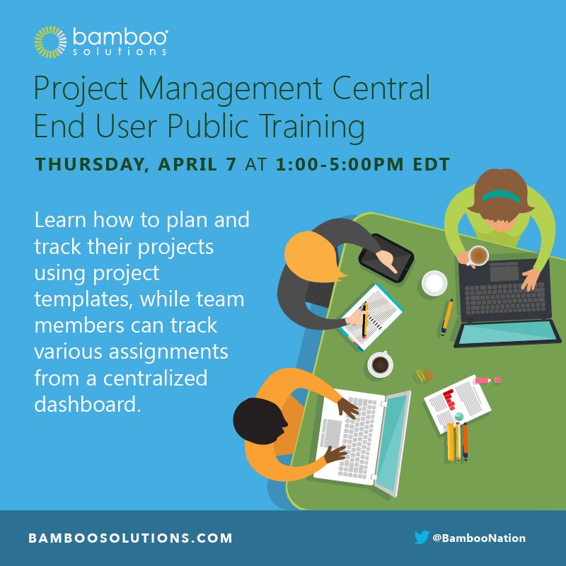 BambooNation's tweet image. Join #BambooSolutions for a PM Central training session tomorrow at 1PM EDT: bit.ly/25Kgu14
