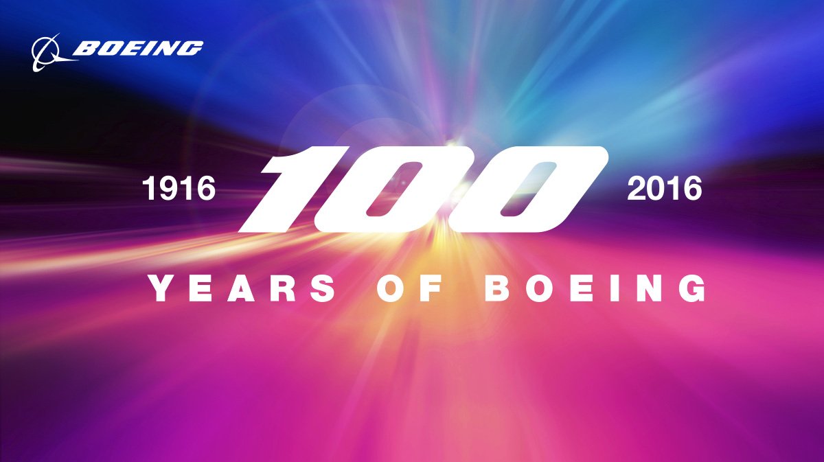 Boeing's tweet photo. COUNTDOWN: 100 days to #Boeing100 on July 15! Learn how you can be part of the celebration: https://t.co/XKUMdXvYj6 https://t.co/053aQ8jh33