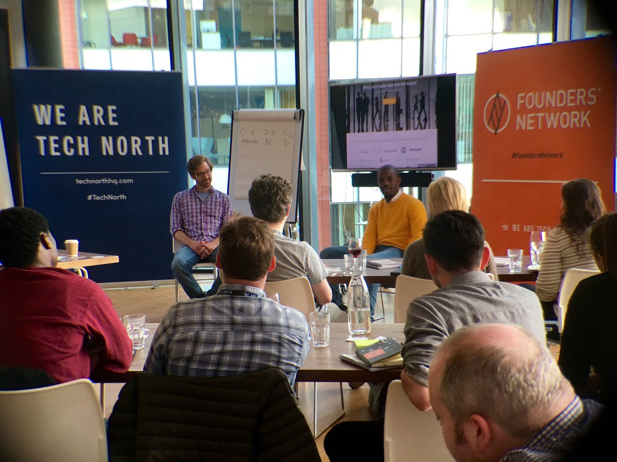 TechNorthHQ's tweet photo. "One of my biggest challenges as a founder is finding a technical cofounder" @Geraldvdp @BuyerDeck #FoundersNetwork https://t.co/4hcRTx7HIu