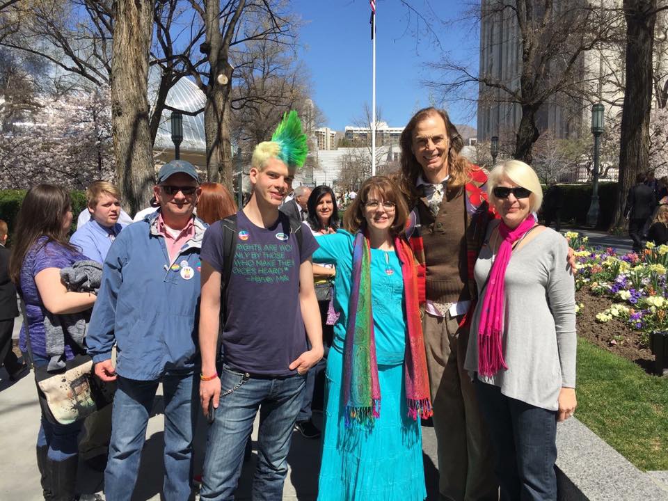 MamaDragons's tweet photo. Another great pic from #WeExist! Don't you love the hair? #iexist #QueerMormonsExist @BednarDavidA https://t.co/hYEL1c5xXL