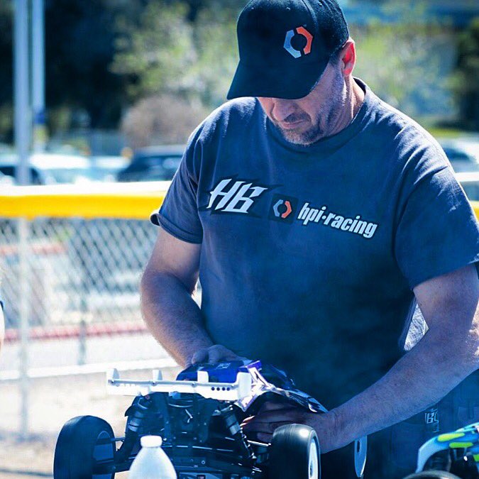 OfficialHBHPI's tweet photo. Getting the machine ready to go for the win! #HBRacing #TyTessmann #GordTessmann #HBD8TE Photo: @LiveRC #LiveRC https://t.co/Ov01PQhkSV