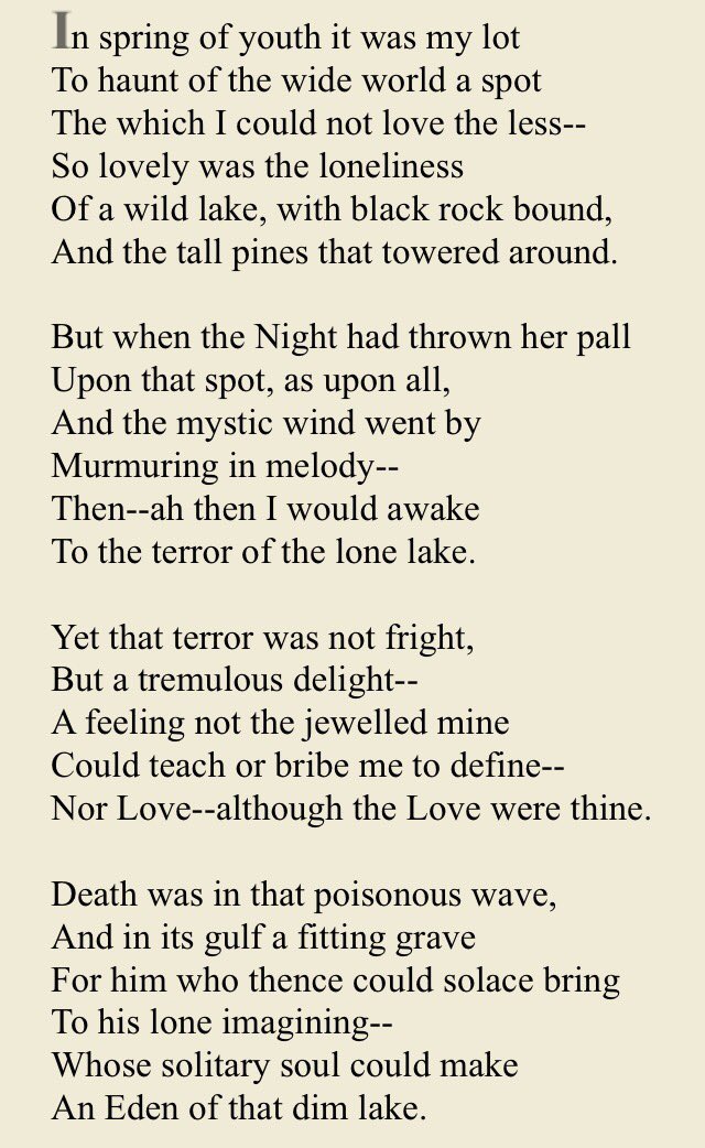 jfreewright's tweet photo. #Moodness - the dark smothered by the beauty. #Poe @rebismusic #TremulousDelight #TheLake https://t.co/X9EmZvqrkO https://t.co/RYh6E6GHBf
