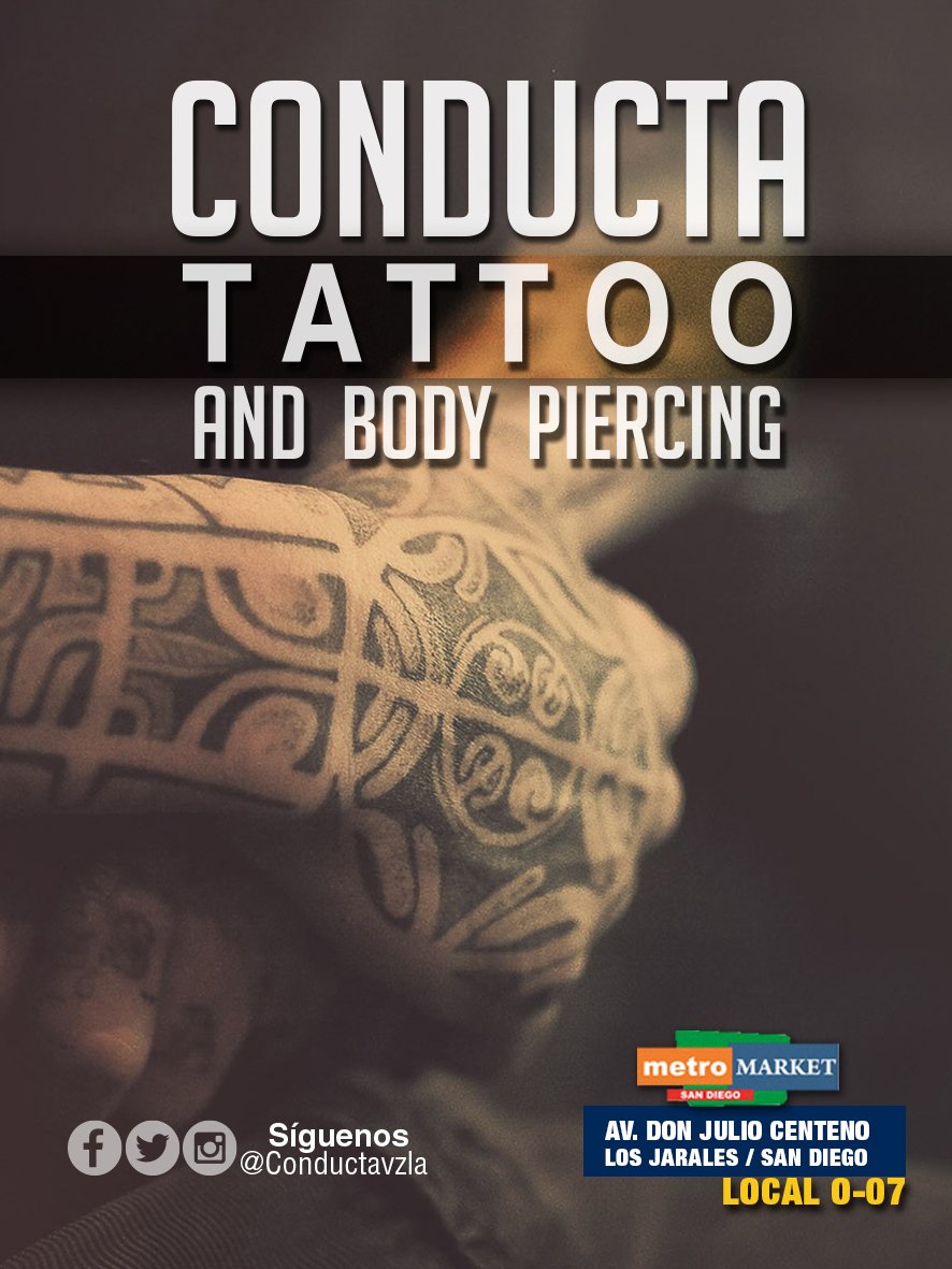 conductavzla's tweet photo. Ofrecemos Arte Corporal y Body Piercing. Conducta Tatto,Es cuestión de actitud. #6Abr #FelizMiercoles https://t.co/exGefJhw6Y