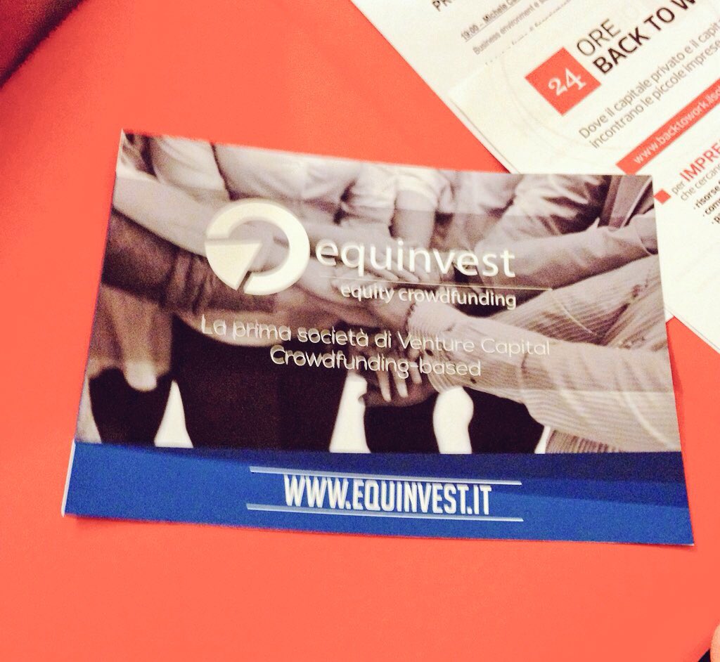 WeWell2015's tweet photo. @WeWell2015 presenta @BacktoWork24 @radio24  #EquityCrowdfunding e #nonsolobanche per #startup e #microimprese https://t.co/OT2wKm9omJ