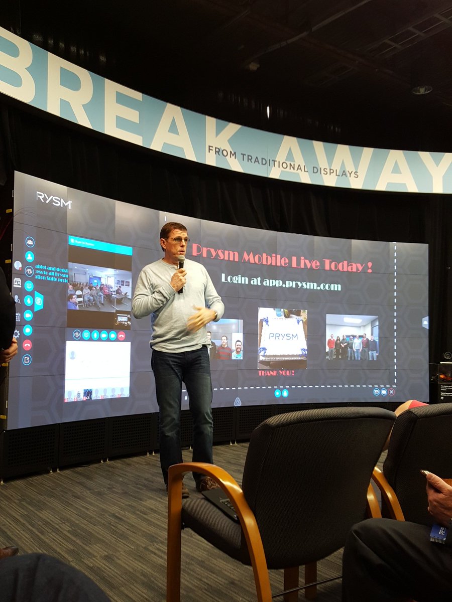 MsAmberbart's tweet image. Exciting day at @PrysmInc - Prysm Mobile is finally live!!! #collaboration #visualworkplace #prysm