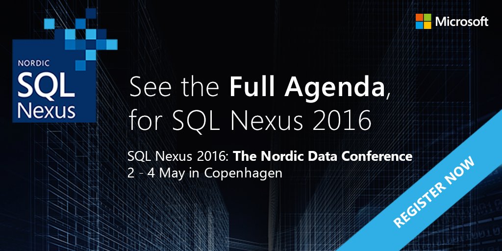 MSCloud's tweet image. #SQLNexus is the place to meet #MSFT #data platform experts such as MCMs, MVPs &amp; IT pros! msft.it/6018Bc8AA