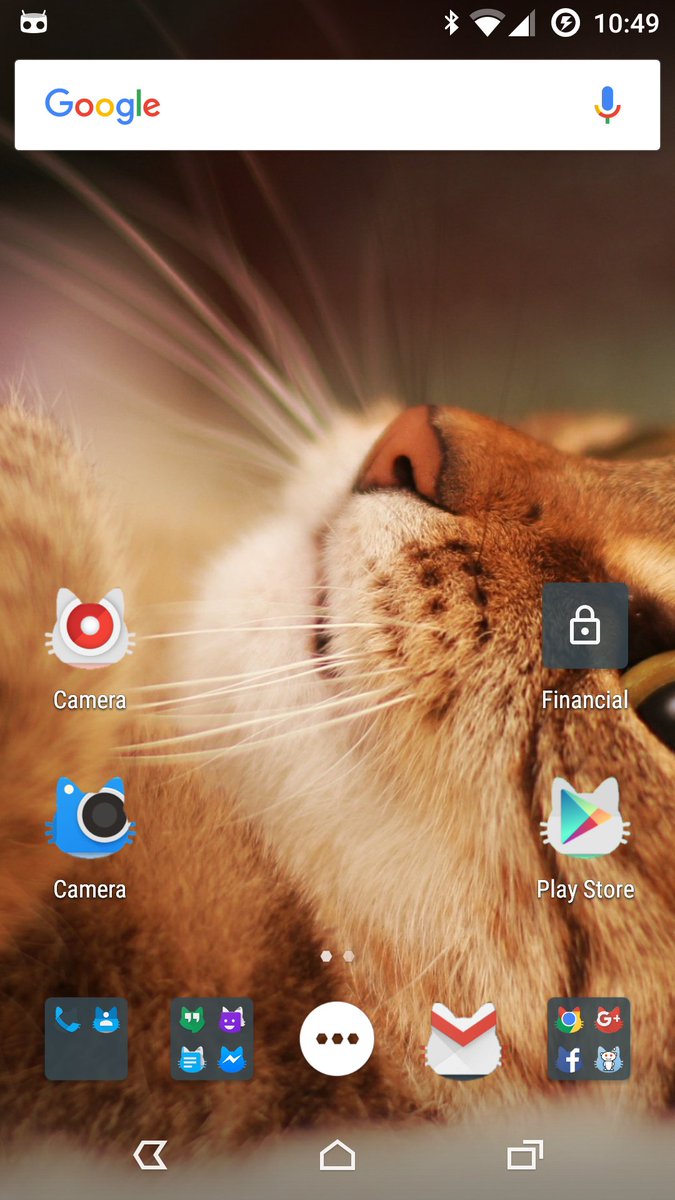CyanogenMod's tweet image. Who spotted MeowOS in their April Fools weekend builds?