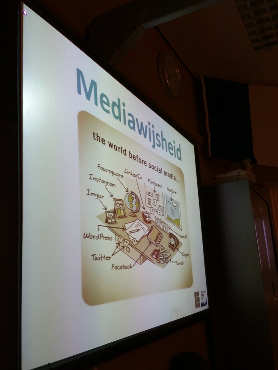 Klaar voor de presentatie over Jongeren en Social Media op de ouderavond van @HetErasmus