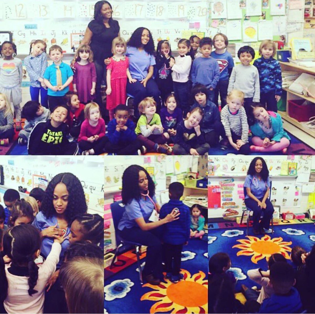 Nurse_Aida's tweet photo. This morning I spoke with 24 Pre-K #students about #nursing . My heart is still smiling. 😊😍 #MotivationalSpeaker https://t.co/F5bHKWf5FD
