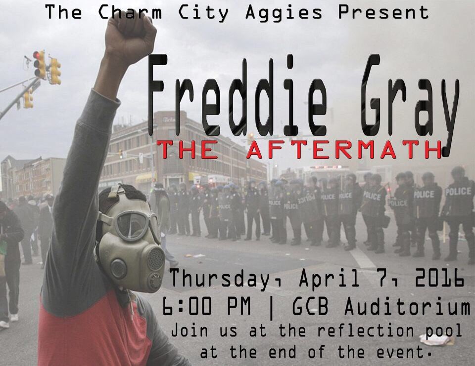 charmcityaggies's tweet photo. Join CCA tomorrow at 6 pm in GCB Auditorium! Gone but never forgotten! ππΎ #CharmCityAggies #BmoreAccountable https://t.co/4uBu0QvCJ6