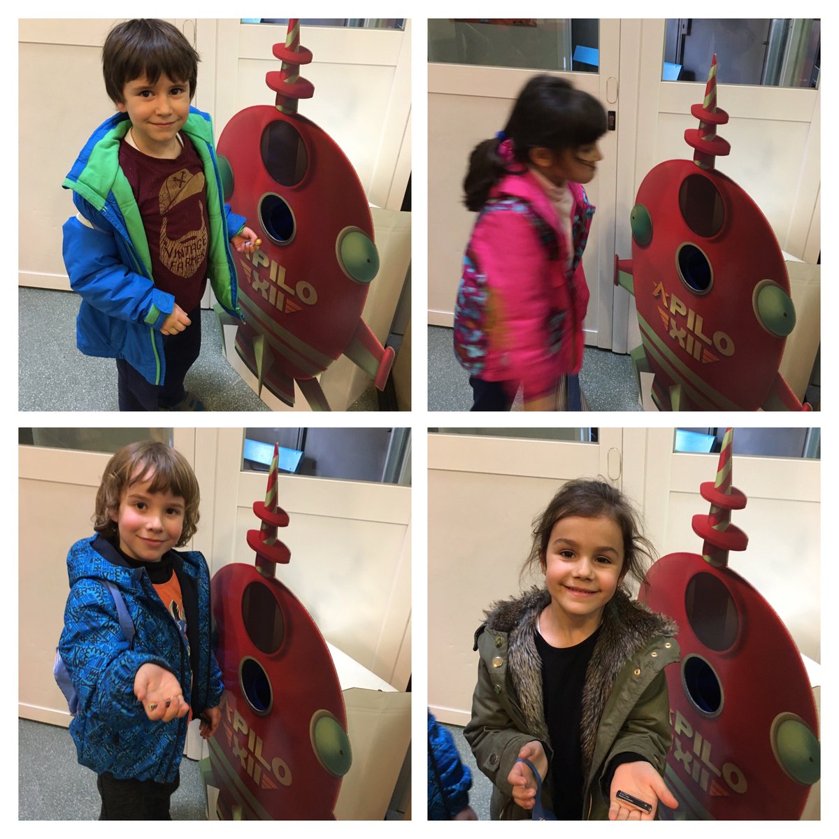 arianneserrat1's tweet photo. #ApoloXII s#Els Dinosaures molt il•lusionats amb el coet que tenim.#totsportempiles @escolamdcprat https://t.co/4CSPBQFUFX