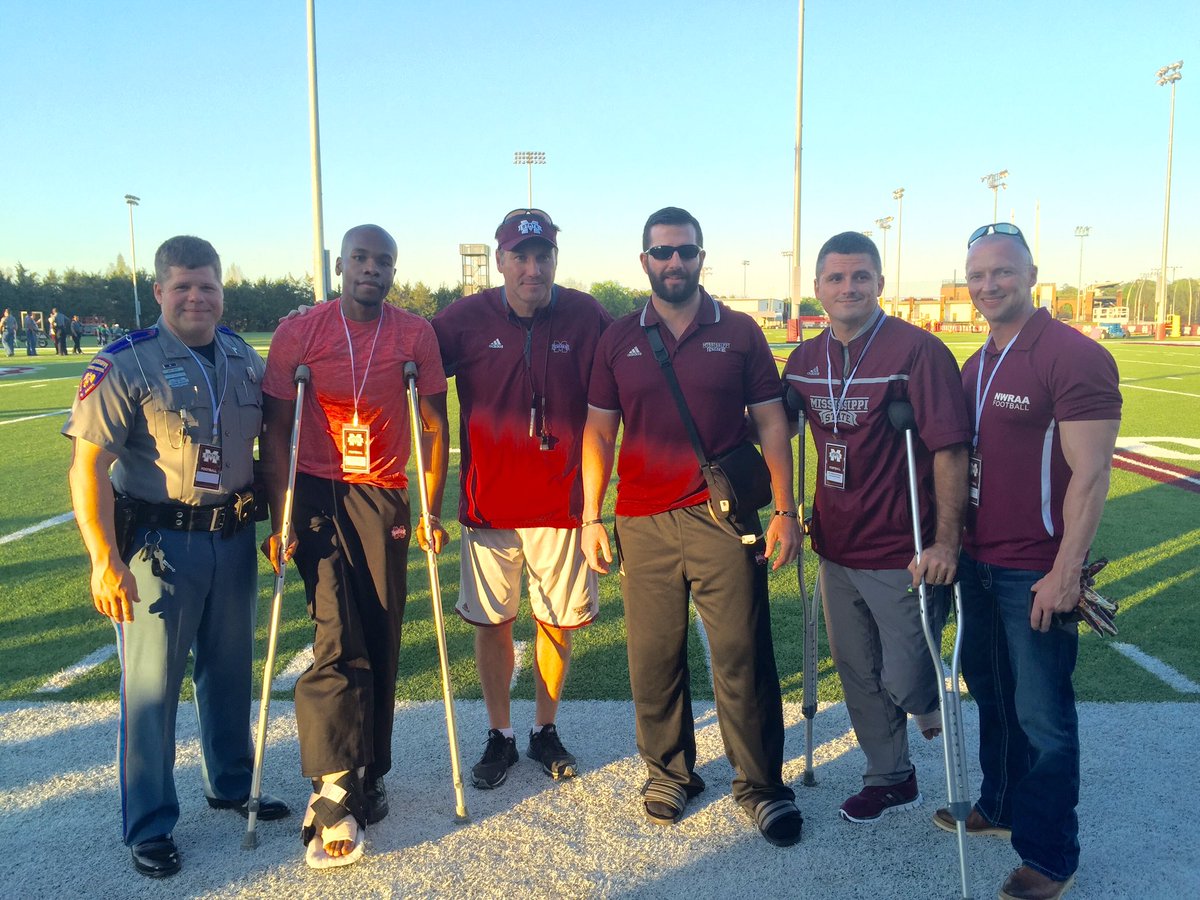 It was great to have these heroes at practice yesterday. Thanks for all you do. #HailState