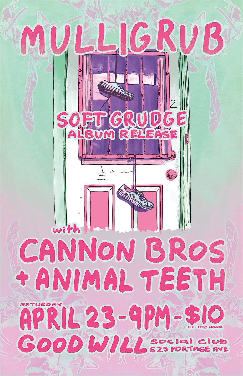 MulligrubMusic's tweet photo. Our release show Winnipeg heyyyy!! @CannonBros @animalteethz weeee https://t.co/0dgK0Yx9Uf