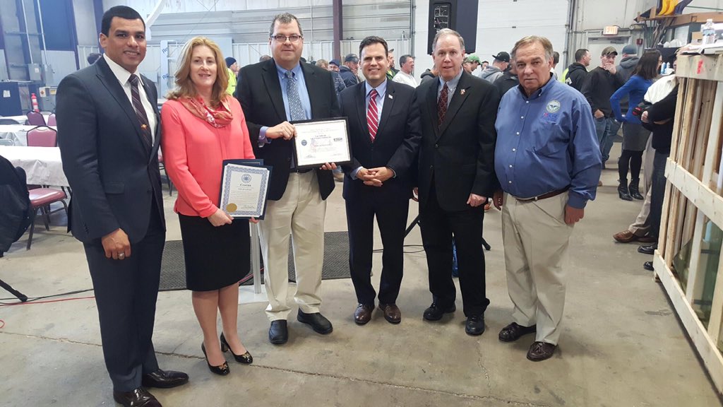 MayorOfMalden's tweet photo. Congrats to Lee Sullivan of Malden's A&amp;A Window on receiving the Patriot Award for support of his Veteran employees! https://t.co/2TdCYPtMt1