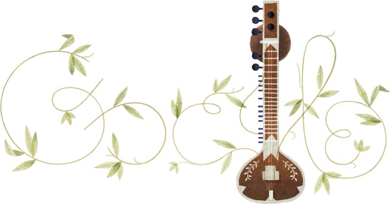 DooglesApp's tweet photo. Google Doodles - Pandit Ravi Shankar’s 96th birthday #GoogleDoodle #music #sitar #instrument https://t.co/rV63Iujnl8 https://t.co/W4bu3nZxb6