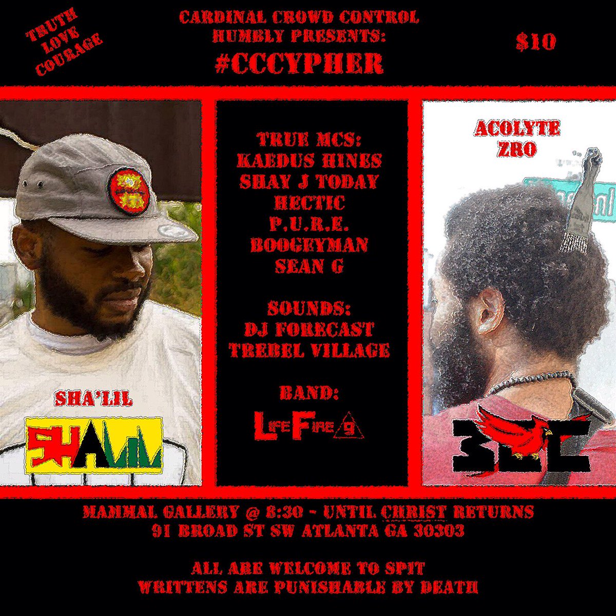 AcolyteZro's tweet photo. The Truth Cypher is tonight famz
#Tonight #CCCypher #Truth #Love
91 Broad Street Atlanta.
https://t.co/UrFjzxl43p https://t.co/xAujvJ1PkD