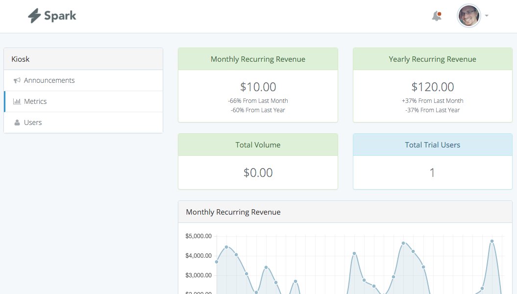 taylorotwell's tweet image. Just polishing some details on the metrics dashboard of Spark. % change over last month / year... #SparkWatch