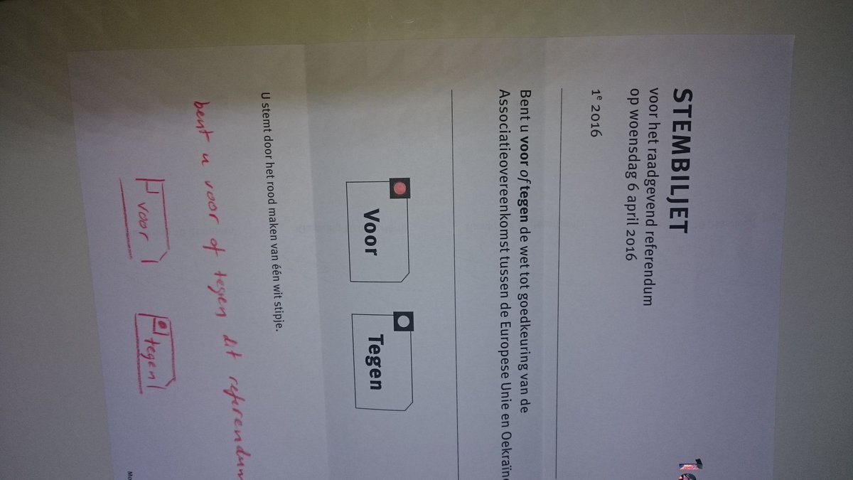Nou vooruit dan.  #stemvoor #stemtegen
