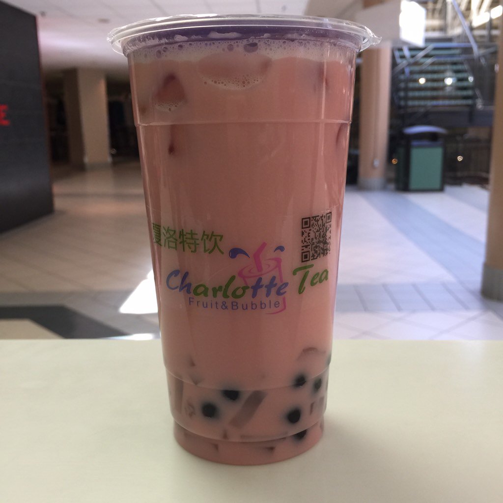 CharlottesTea's tweet image. 🎊🎉Charlotte-Tea 50% promotion Today🎀🎊
🍓Strawberry Bubble Tea with Lychee Jelly