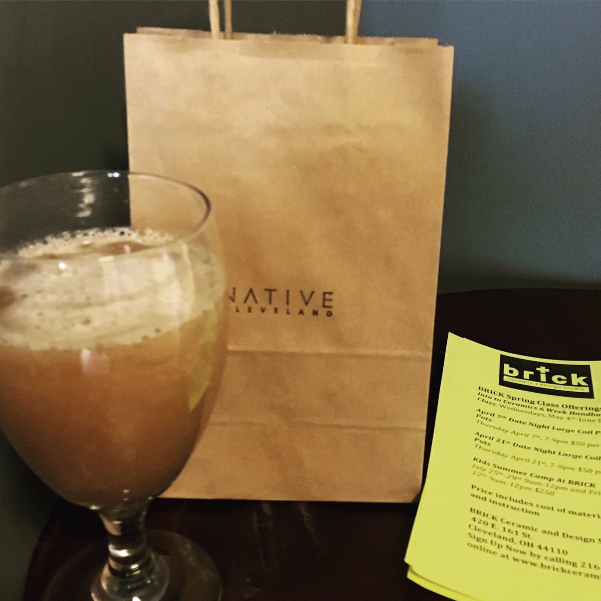 PamelaTuros's tweet image. Picked up a little thank you gift from @nativecleveland #waterloo + my @sixshootercoffee @beardedbuch fix #intheCLE