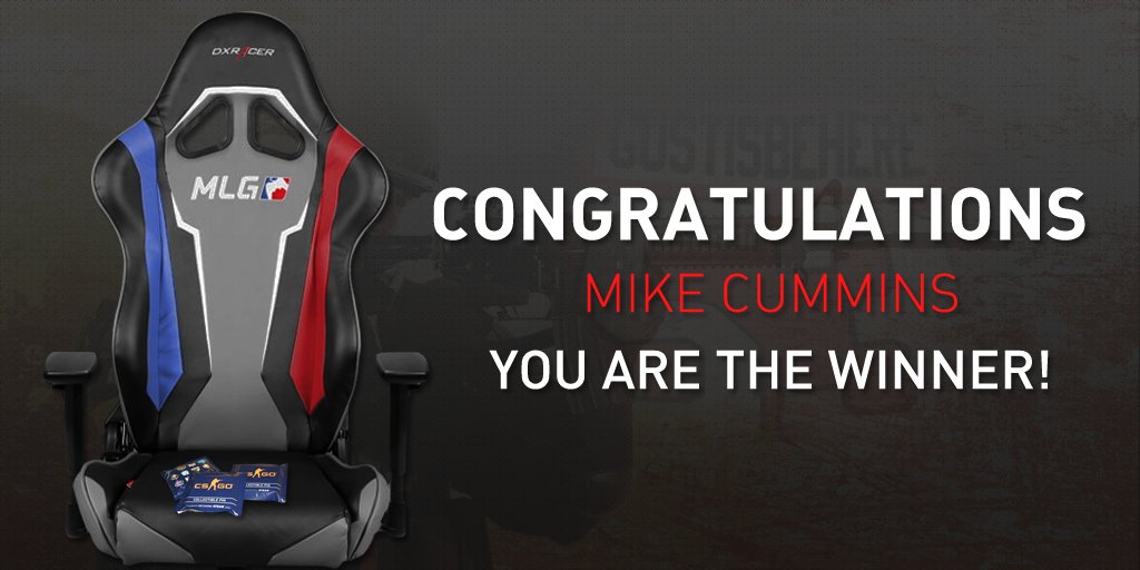 DXRacer's tweet photo. And the winner of our @MLG #DXRacerMajor Giveaway is: @VirtueBeast11! Congratulations! https://t.co/Bm4753kkAJ
